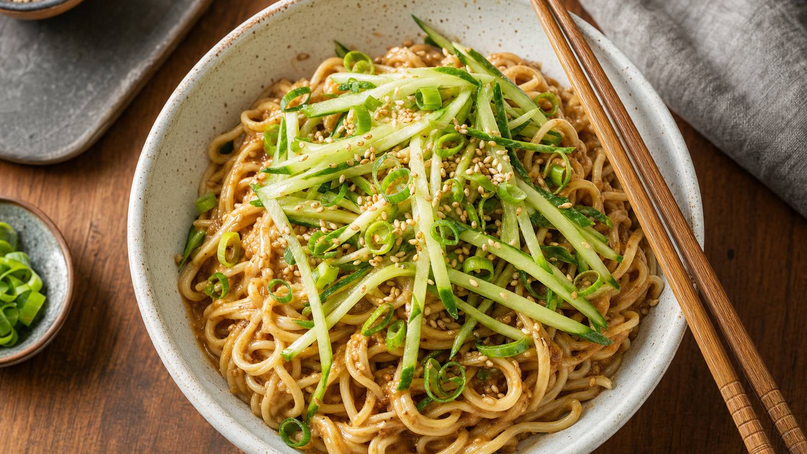 Cold Sesame Noodles, Ready in About Ten Minutes